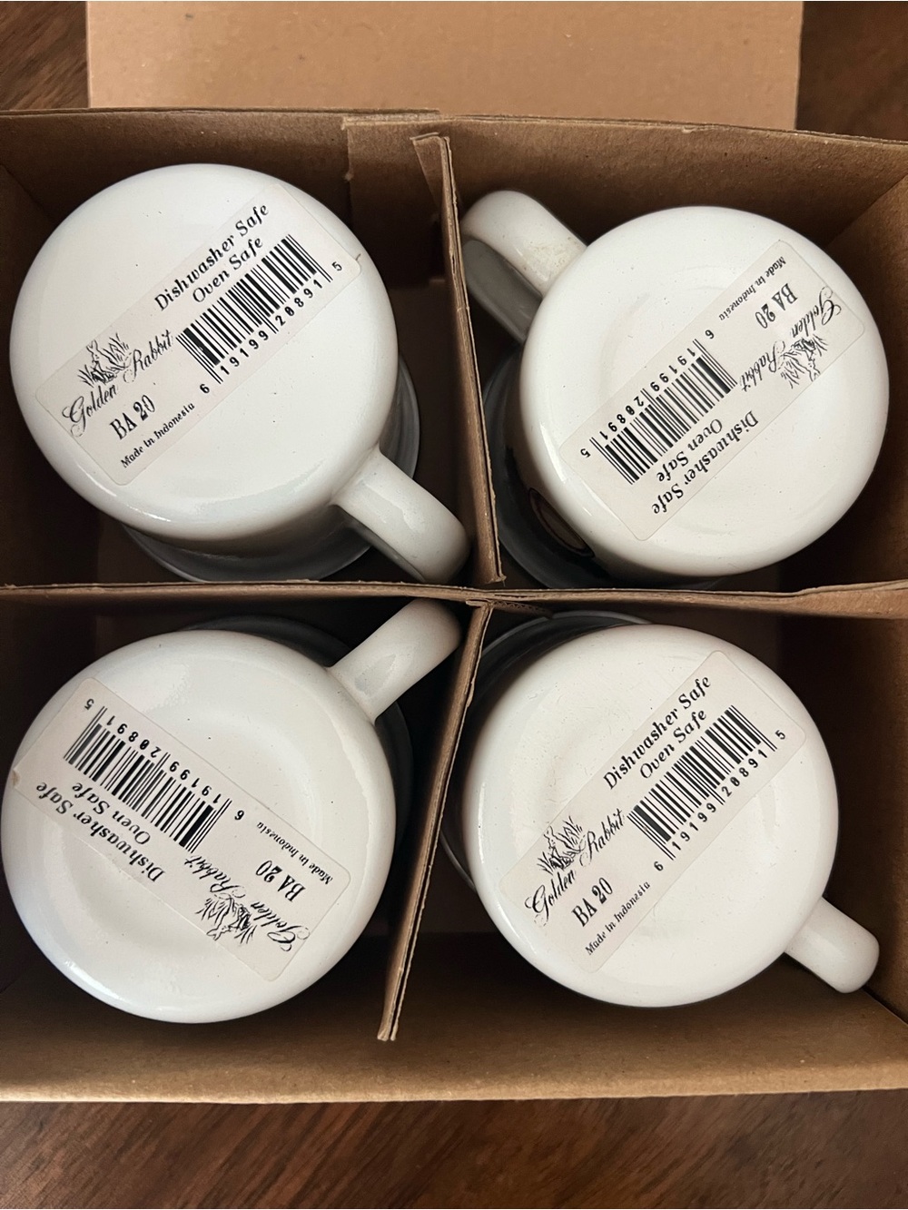Golden Rabbit Child Baseball Mug Set - Picture 2 of 3